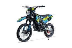 NITRO Motors 150ccm Dirtbike HURRICANE UX URX 19|16 Zoll Kick und E-Start Offroad Blau Produktbild