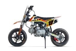 NITRO Motors 125ccm Pitbike Dirtbike CHILLY UX URX 12/12 Kick und E-Start Offroad Orange Produktbild