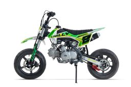 NITRO Motors 125ccm Pitbike Dirtbike CHILLY UX URX 12/12 Kick und E-Start Offroad Grün Produktbild
