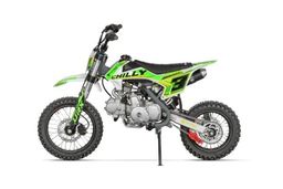 NITRO 125ccm Dirtbike CHILLY UX URX 14/12 Kick und E-Start Offroad Grün Produktbild