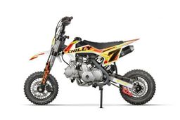 NITRO 125ccm Dirtbike Pitbike CHILLY UX URX 10/10 Zoll E-Start Offroad Orange Produktbild