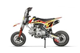 NITRO 125ccm Dirtbike Pitbike CHILLY UX URX 10/10 Zoll E-Start Offroad Rot Produktbild