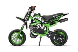 NITRO MOTORS 49ccm mini Kinder Dirtbike DS67 Fun 8 Zoll Weiß-grün Produktbild
