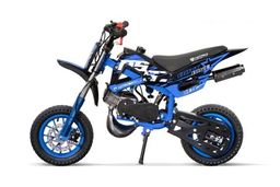 NITRO MOTORS 49ccm mini Kinder Dirtbike DS67 Fun 8 Zoll Weiß-blau Produktbild