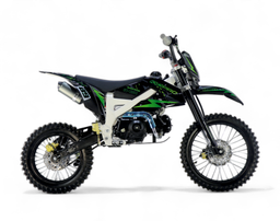 Pitbike 125ccm KXD Dirtbike DB 612K 17|14 Zoll Kickstart only Schaltung Offroad Grün Produktbild