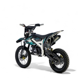Pitbike 125ccm KXD Dirtbike DB 612K 17|14 Zoll Kickstart only Schaltung Offroad Türkis Produktbild