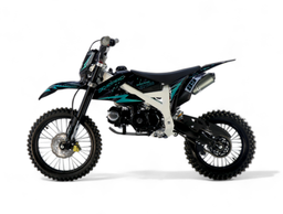 Pitbike 125ccm KXD Dirtbike DB 612K 17|14 Zoll Kickstart only Schaltung Offroad Türkis Produktbild