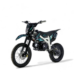 Pitbike 125ccm KXD Dirtbike DB 612K 17|14 Zoll Kickstart only Schaltung Offroad Türkis Produktbild