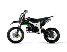 Pitbike 125ccm KXD Dirtbike DB 612K 17|14 Zoll Kickstart only Schaltung Offroad Grün Produktbild
