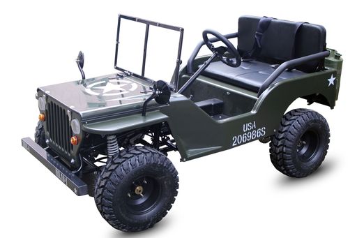 MRM Kinder Mini Jeep Willys 150ccm 4-Takt Semi-Automatik Offroad