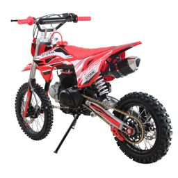 Pitbike Dirtbike MRM Storm 125ccm 4-Takt manuell 14|12 Zoll Offroad Rot Produktbild