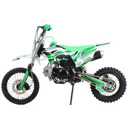 Pitbike Dirtbike MRM Storm 125ccm 4-Takt manuell 14|12 Zoll Offroad Grün Produktbild