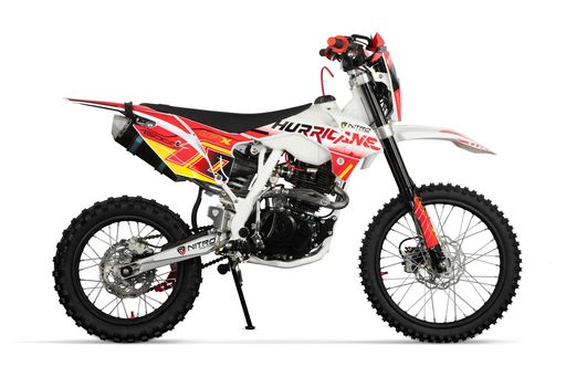 NITRO Motors 150ccm Dirtbike HURRICANE UX URX 19|16 Zoll Kick und E-Start Offroad