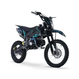 Pitbike 125ccm Schaltung KXD Dirtbike DB 612 E+K 17|14 Zoll E-Start Offroad Türkis Produktbild