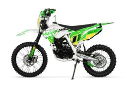 Nitro Motors 250ccm Dirtbike Hurricane URX 19|16 Zoll Kick und E-Start Offroad Grün Produktbild