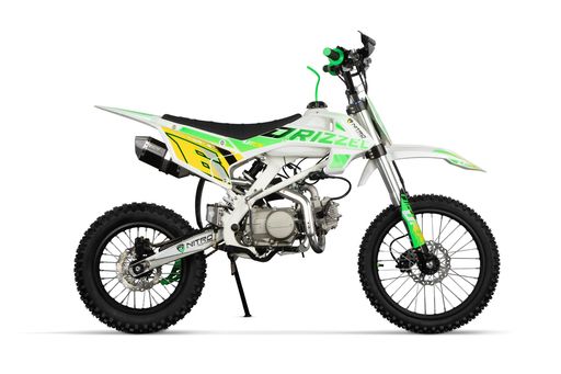 NITRO Motors 125ccm Pitbike Dirtbike DRIZZEL UX URX 17|14 Zoll Kick Start Offroad
