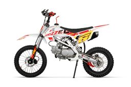 NITRO MOTORS 125ccm Dirtbike DRIZZEL UX URX 17|14 Zoll Kick Start Offroad Rot Produktbild