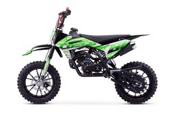 NITRO MOTORS 49ccm mini Kinder Dirtbike Coelo Pullstart DLX 10 Zoll Grün Produktbild