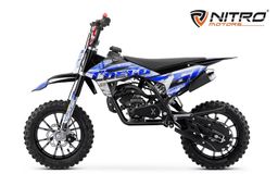 NITRO MOTORS 49ccm mini Kinder Dirtbike Coelo Pullstart DLX 10 Zoll Blau Produktbild