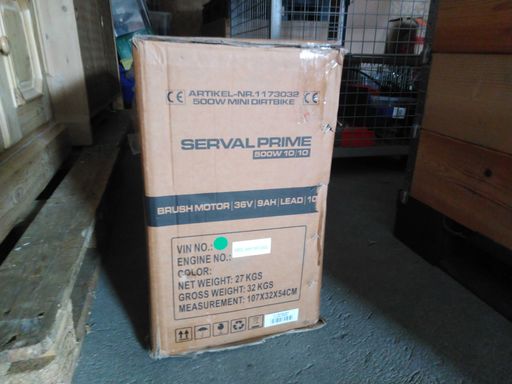 Serval Prime 500W grün 10/10 elektro Pocketbike Kundenrückläufer