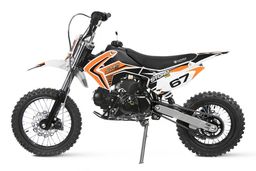 NITRO MOTORS 125ccm midi Kinder Dirtbike Storm PRU 14/12 Zoll Offroad Orange Produktbild