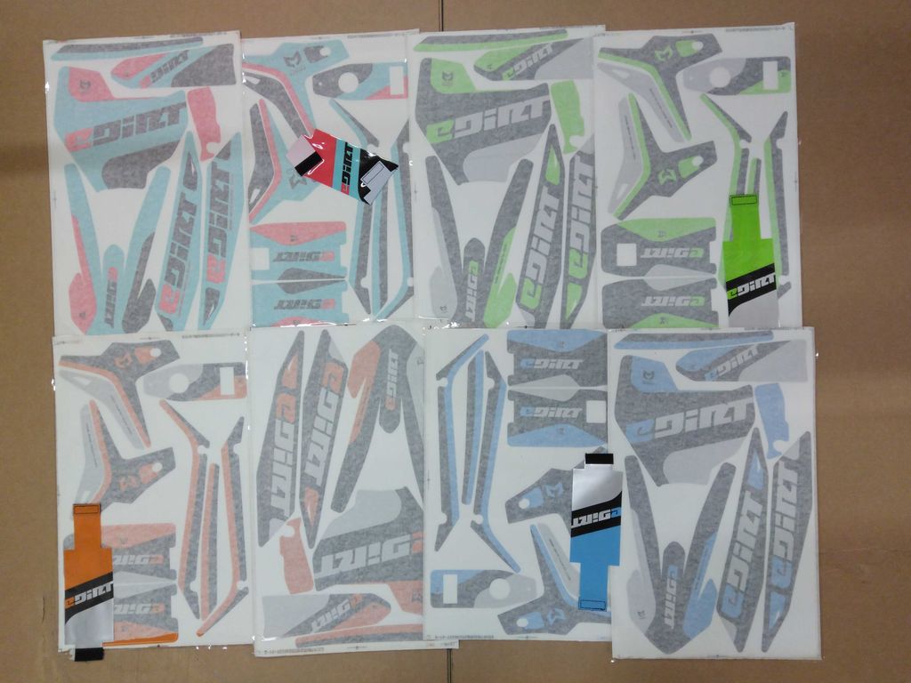 Decals Sticker Set MRM E-Dirt Elektro Cross Bike Aufkleber Produktbild