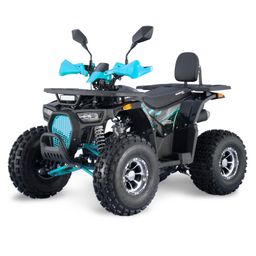 MRM Hunter II 125ccm Quad ATV Deluxe Automatik Alufelgen 8-Zoll Offroad Blau Produktbild