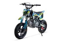 NITRO Motors 125ccm Pitbike Dirtbike CHILLY UX URX 12/12 Kick und E-Start Offroad Blau Produktbild