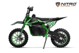 NITRO MOTORS 1000W Eco mini Kinder Dirtbike Fossa Sport 10-Zoll Offroad Grün Produktbild