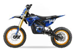 NITRO 1300W Eco midi Dirtbike Tiger DLX 14/12" 48V 13Ah Lithium Offroad Blau Produktbild