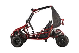 Kinderbuggy Buggy 125ccm 7-Zoll 4-Takt E-Start Halbautomatik Offroad Rot Produktbild