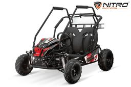 NITRO MOTORS Gokart 212ccm Automatik midi Kinder Buggy Forest PRM Offroad Rot Produktbild