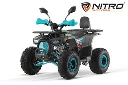 NITRO MOTORS 125ccm midi Kinder Quad Dustrider RS8-3G Sport 8-Zoll Offroad Grau-blau Produktbild