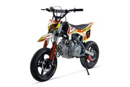 NITRO Motors 125ccm Pitbike Dirtbike CHILLY UX URX 12/12 Kick und E-Start Offroad Orange Produktbild