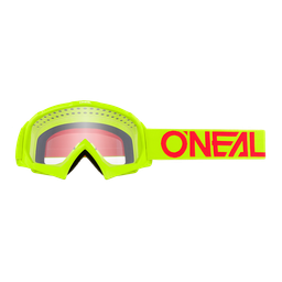 O`NEAL B-10 Youth Brille/Goggle Solid  neon gelb/rot Produktbild