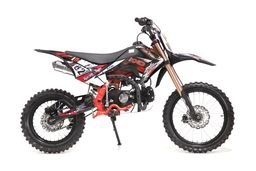 Pitbike 125ccm KXD Dirtbike DB 609 PRO 17|14 Zoll Kickstart only Schaltung Offroad Rot Produktbild