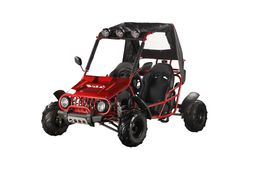 Kinderbuggy Buggy 125ccm 7-Zoll 4-Takt E-Start Halbautomatik Offroad Rot Produktbild