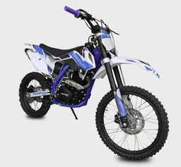 Pitbike Vollcross MiniRocket Hurricane 250ccm 5-Gang 19|16 Zoll Offroad Blau Produktbild