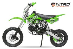 NITRO MOTORS A14 125ccm midi Kinder Dirtbike NXD Sport 14/12 Zoll Offroad Produktbild