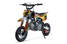 NITRO 125ccm Dirtbike Pitbike CHILLY UX URX 10/10 Zoll E-Start Offroad Orange Produktbild