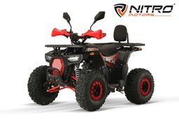 NITRO MOTORS 125ccm midi Kinder Quad Dustrider RS8-A Sport 8-Zoll Offroad Schwarz-rot Produktbild