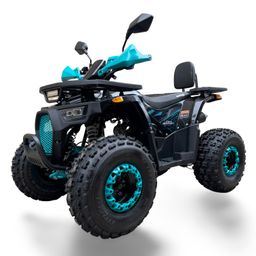 MRM Hunter II 125ccm 3+1 Quad ATV 8-Zoll Semi-Automatik Offroad Blau Produktbild