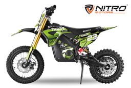 NITRO MOTORS 1000W Eco midi Kinder Dirtbike Tiger DLX 12 Zoll Grün Produktbild