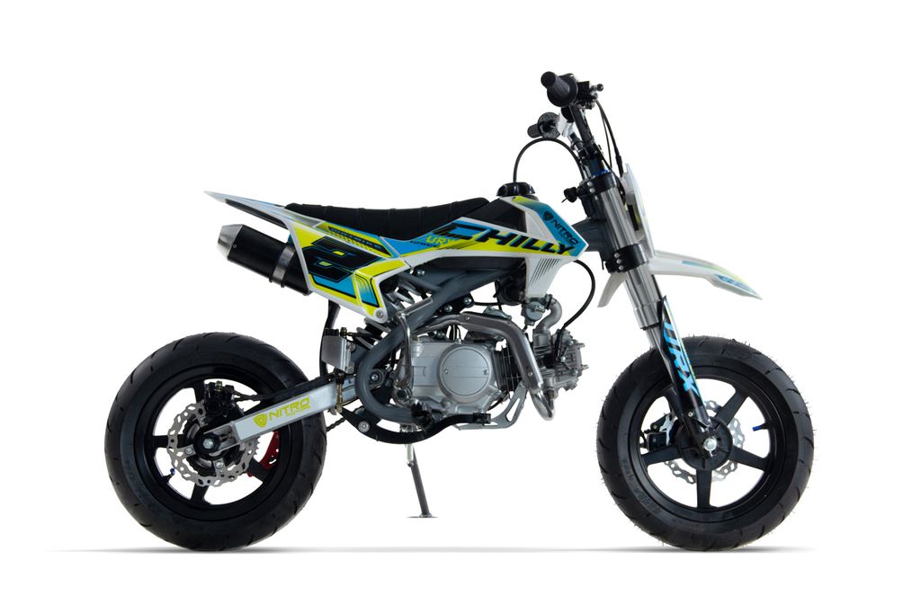 NITRO Motors 125ccm Pitbike Dirtbike CHILLY UX URX 12/12 Kick und E-Start Offroad Produktbild