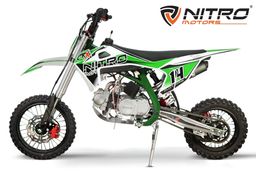 Nitro Motors CRX Performance Dirtbike 125ccm 14/12 Zoll Kickstart 4-Gang Manuell Offroad Produktbild