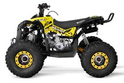 NITRO MOTORS 125ccm midi Kinder Quad Avenger RS8-A PRM Semi Automatik Offroad Gelb Produktbild