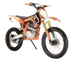 Pitbike Vollcross MiniRocket PitRock 250ccm 5-Gang 21|18 Zoll Offroad Orange Produktbild