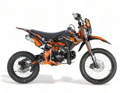 KXD 609 E+K Hurricane 125ccm 17/14 Zoll 4T Dirtbike Pitbike Offroad Orange Produktbild