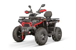 NITRO MOTORS 230ccm maxi Quad Tricia CVT RS10 Platin inkl. Seilwinde Offroad Rot Produktbild