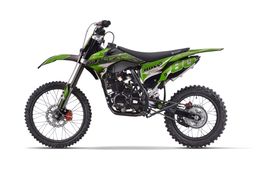 Nitro Motors 250ccm Dirtbike Hurricane BRX V3 19|16-Zoll Kick und E-Start Offroad Grün Produktbild